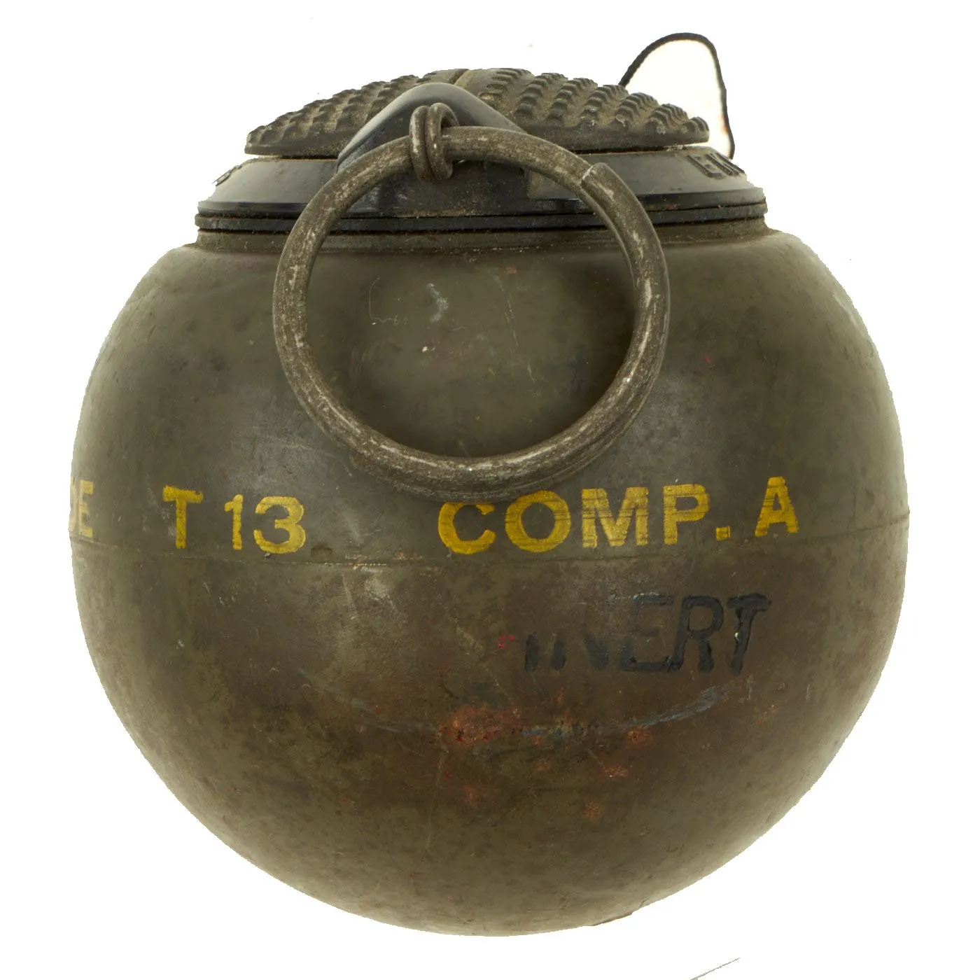 Original Rare U.S. WWII O.S.S. Issue T13 Beano Grenade Manufactured by Eastman Kodak Company - Inert