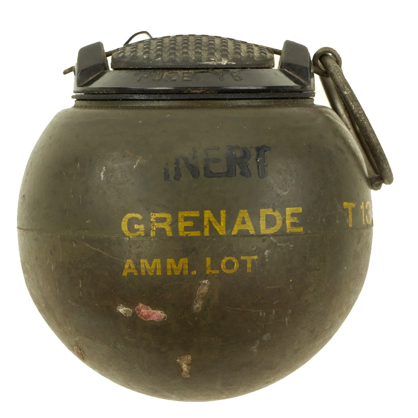 Original Rare U.S. WWII O.S.S. Issue T13 Beano Grenade Manufactured by Eastman Kodak Company - Inert