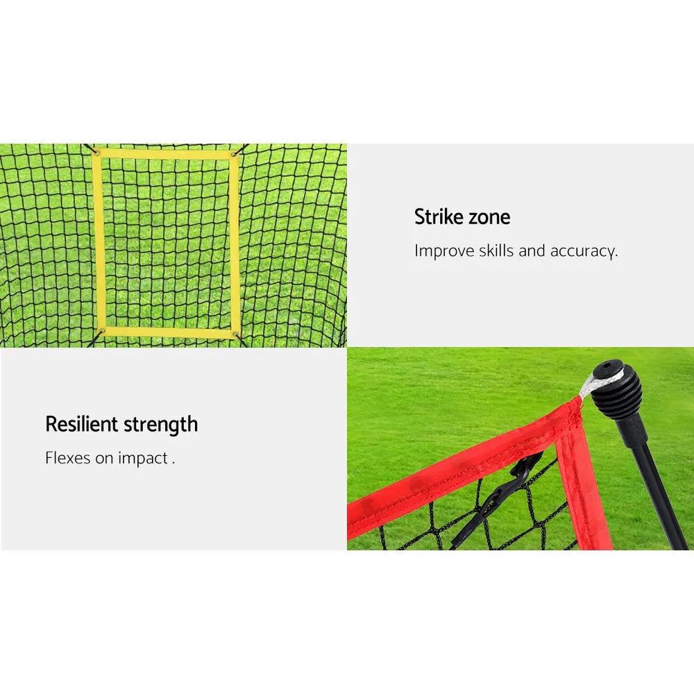 Portable 7ft Baseball Training Net with Strike Zone - Everfit