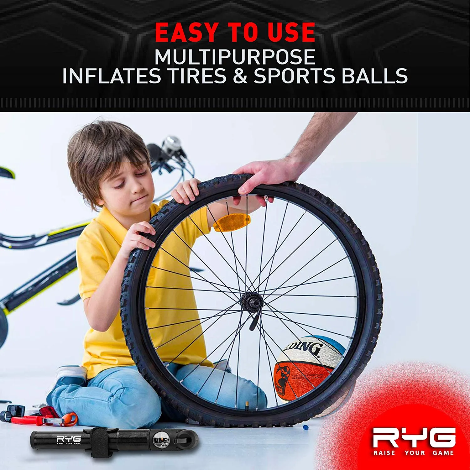 Raise Your Game Bike Pump (New)