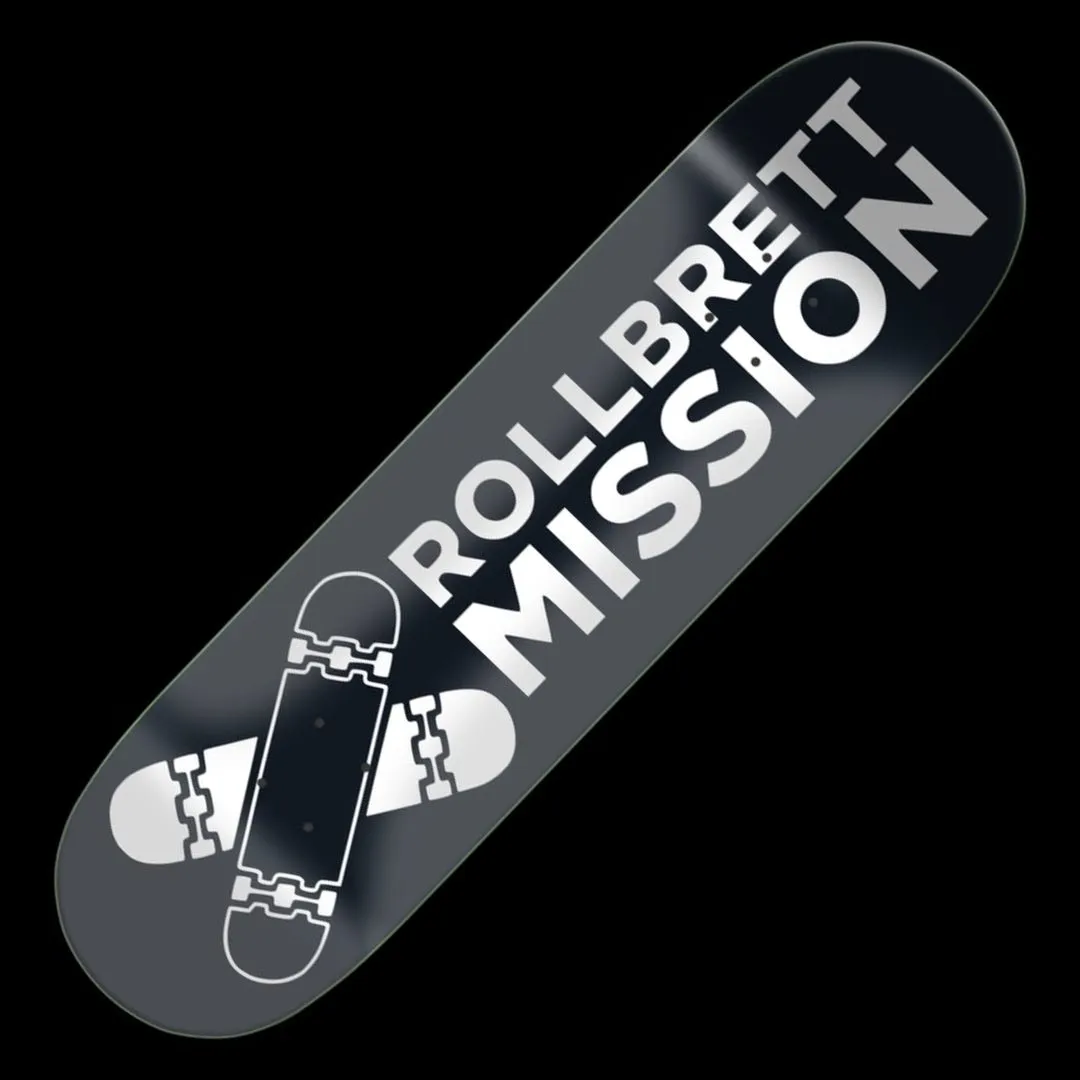 Rollbrett Mission Black Logo Medium Concave Deck