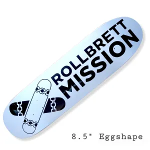 Rollbrett Mission Classic Logo Eggshape Deck 8.5"