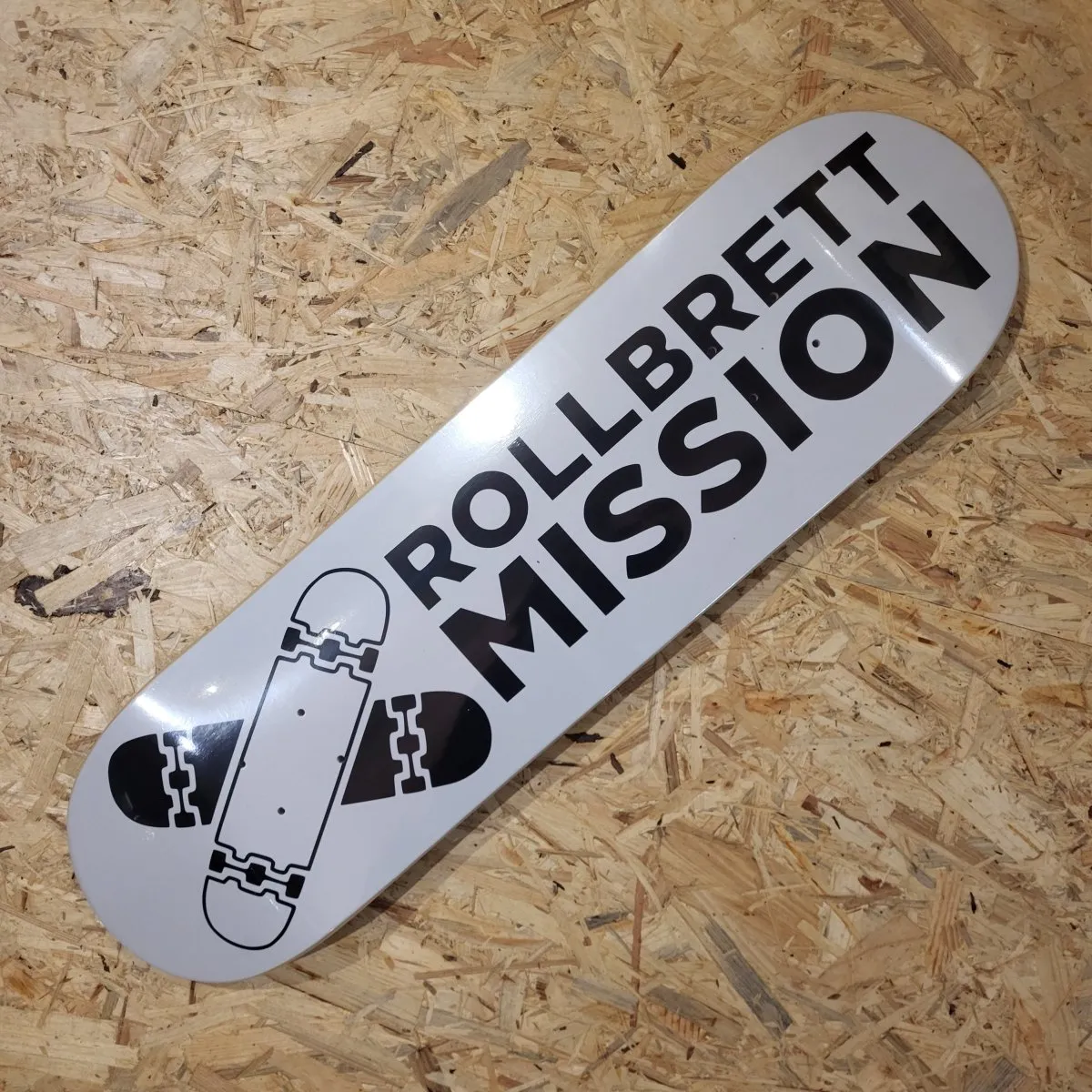 Rollbrett Mission Classic Logo Twin Doubletail Deck