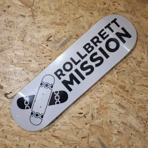 Rollbrett Mission White Classic Logo Medium Concave Deck