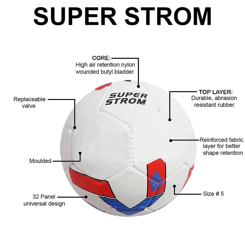 Superstorm Football Size-5 (White)