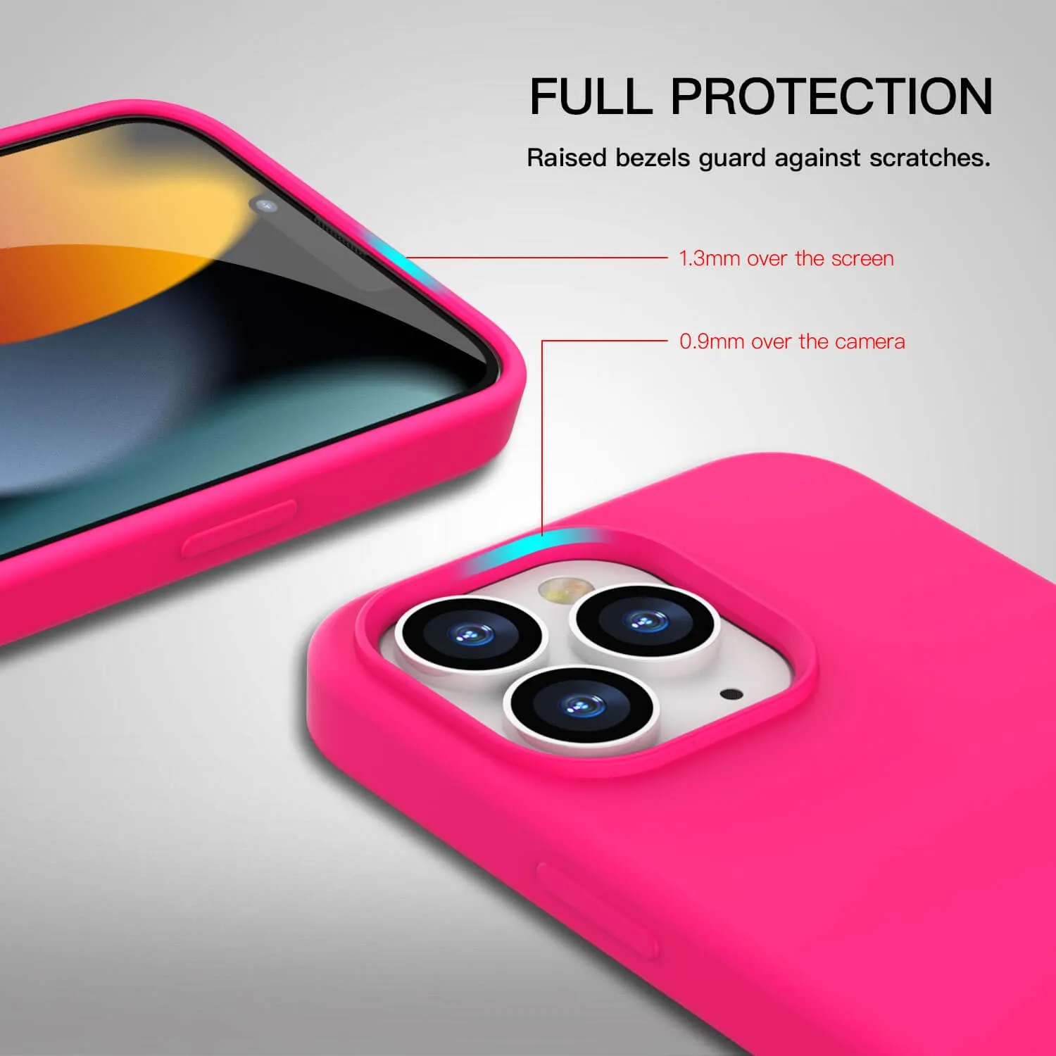 Tough On iPhone 13 Pro Max Case Strong Liquid Silicone Case