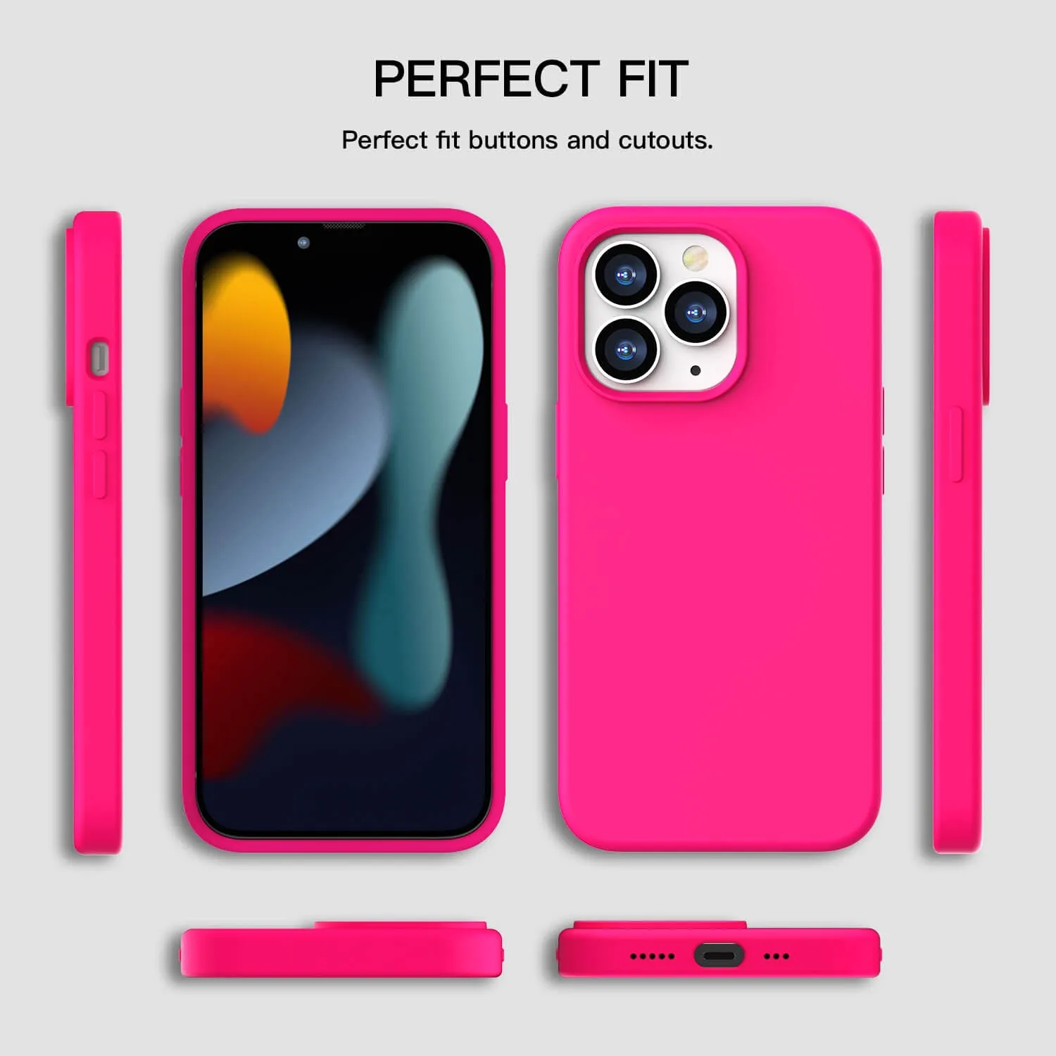 Tough On iPhone 13 Pro Max Case Strong Liquid Silicone Case